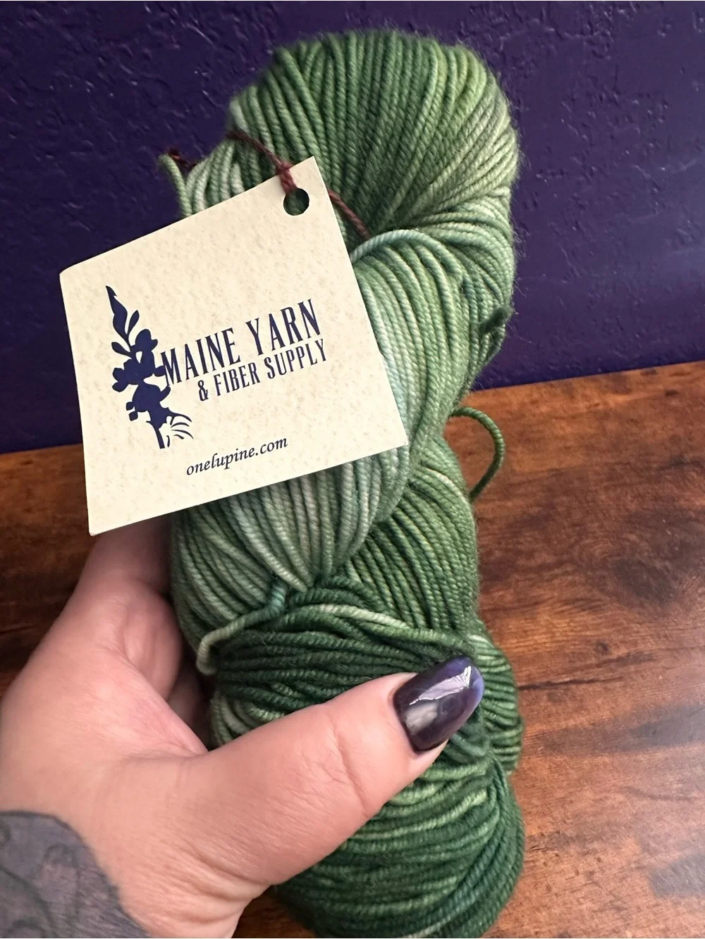 Maine Yarn & Fiber Supply Old Growth DK Hand Dyed Merino Yarn Lot